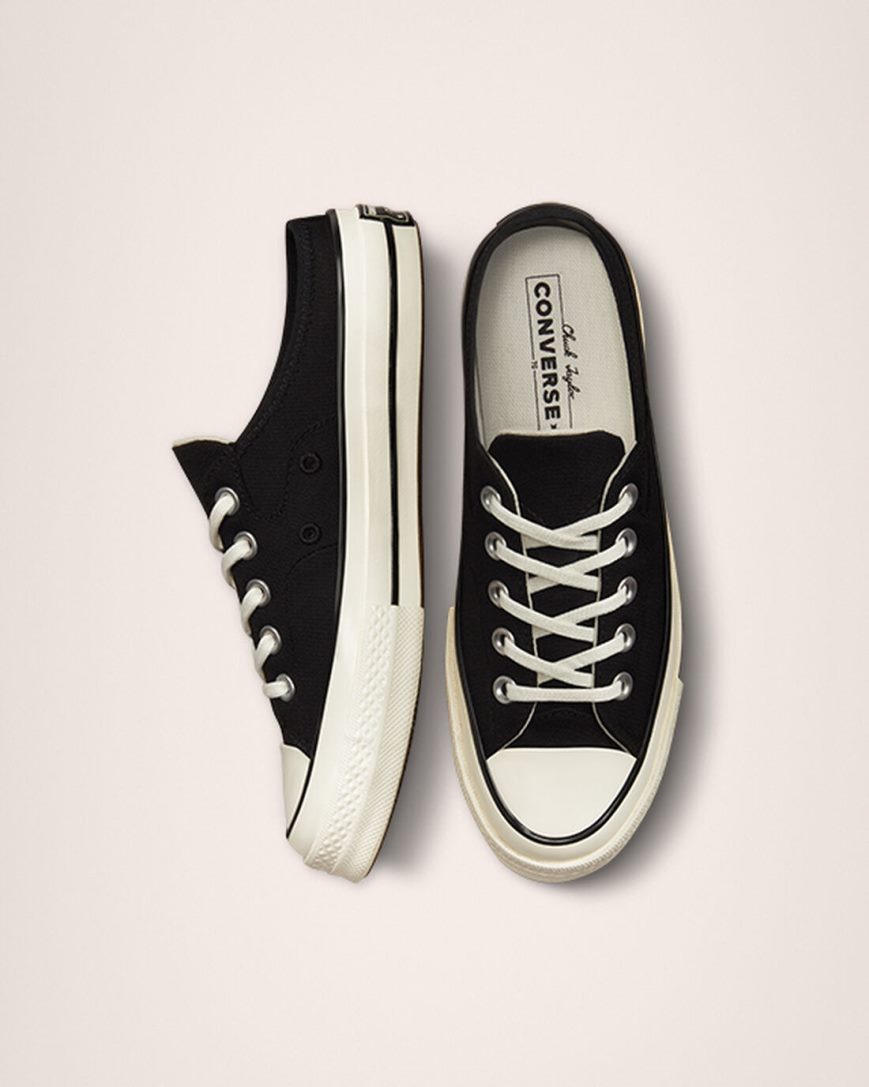 Women's Converse Chuck 70 Mule Low Top Shoes Black | AU 4316EK